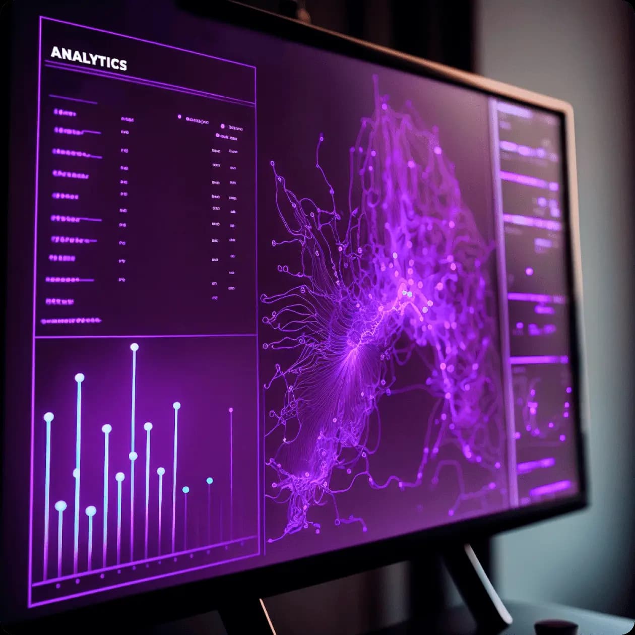 mockup for analytics screen